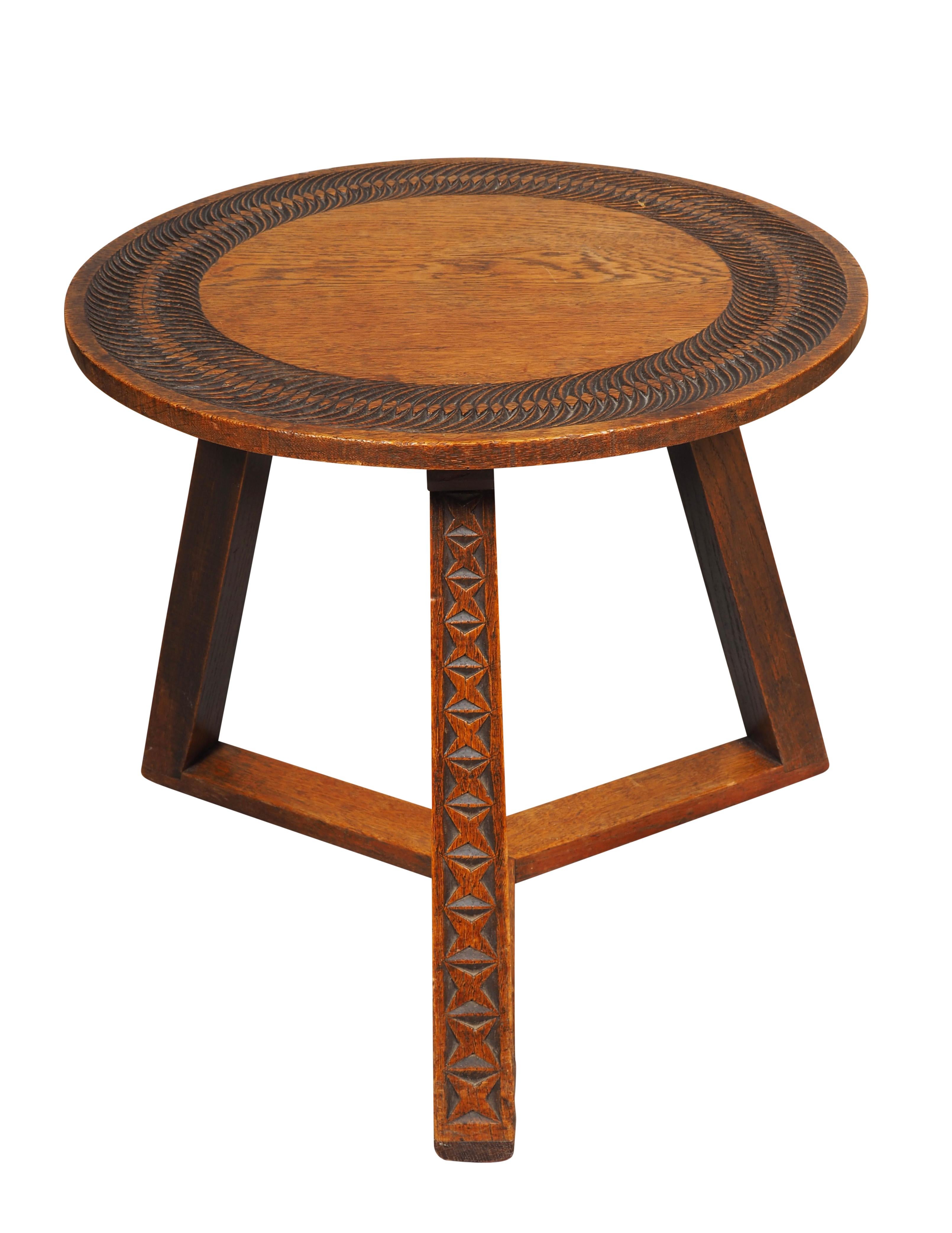 Arts and Crafts Arts And Crafts Oak Occasional Table For Sale