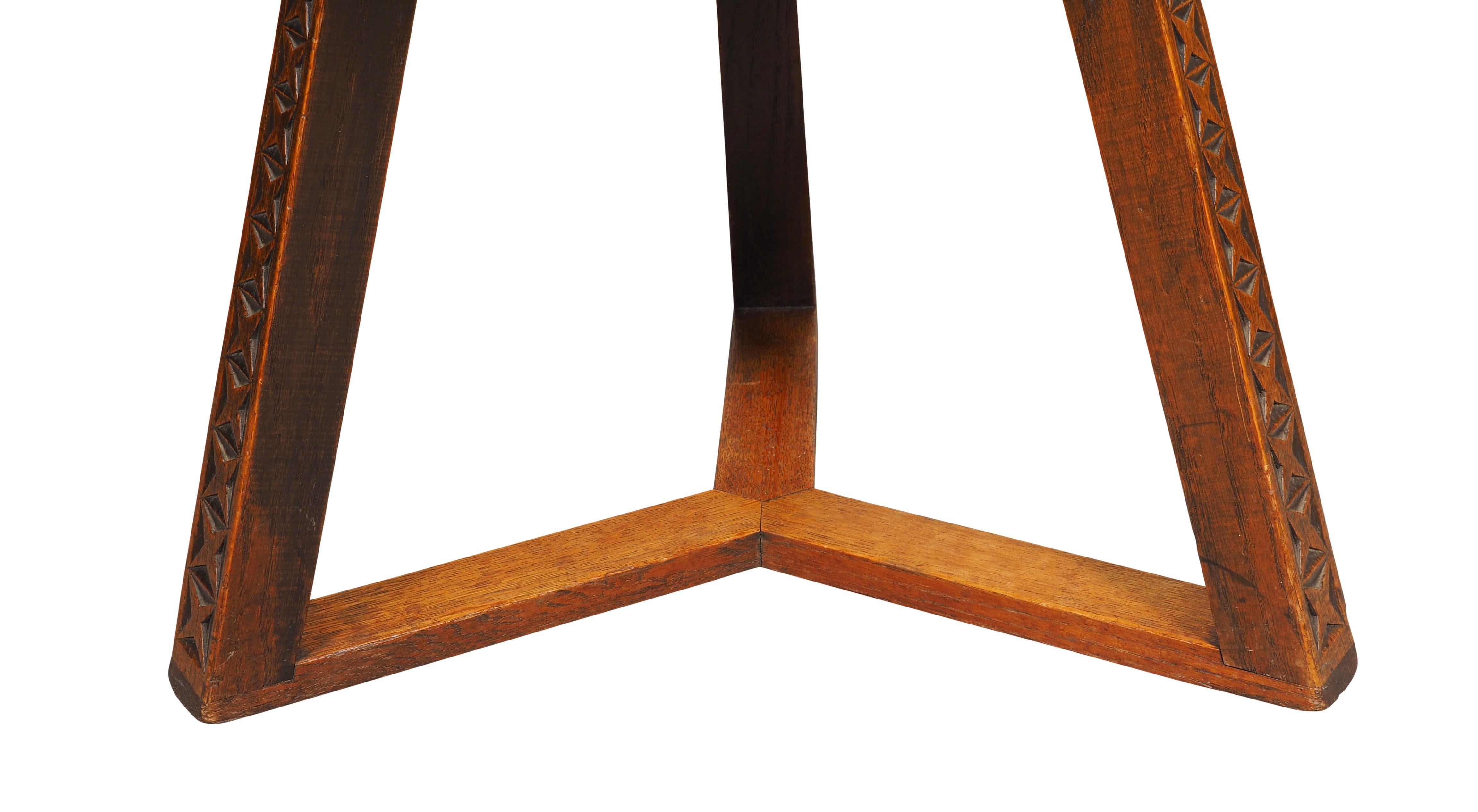 Arts And Crafts Oak Occasional Table For Sale 1