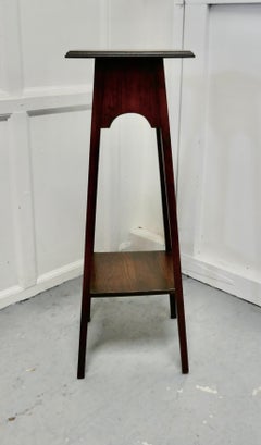Arts & Crafts Oak Plant Stand