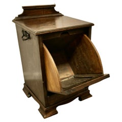 Antique Arts and Crafts Oak Purdonium, Coal or Log Box