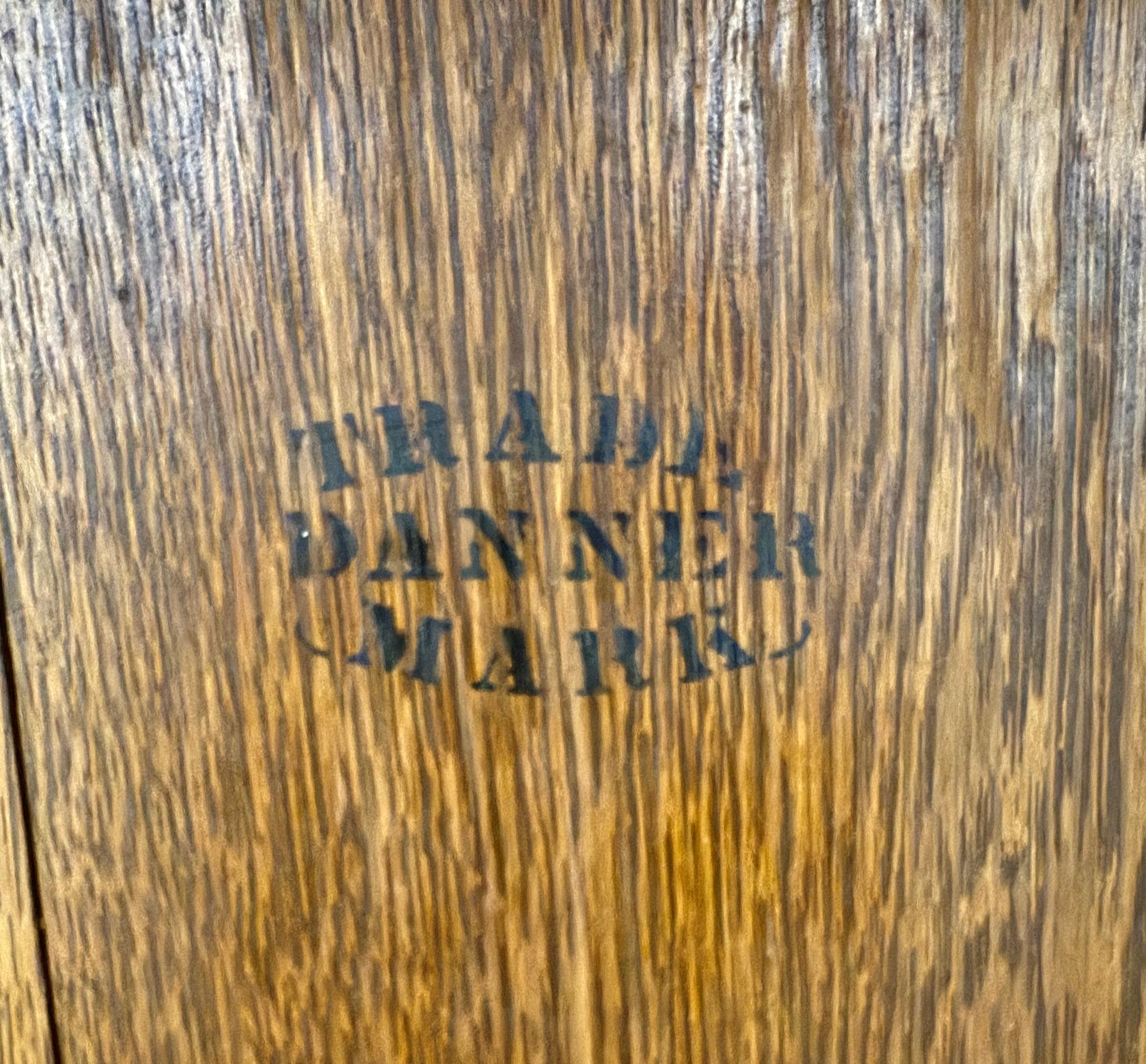 Arts and Crafts Oak Revolving Bookcase by Danner For Sale 3