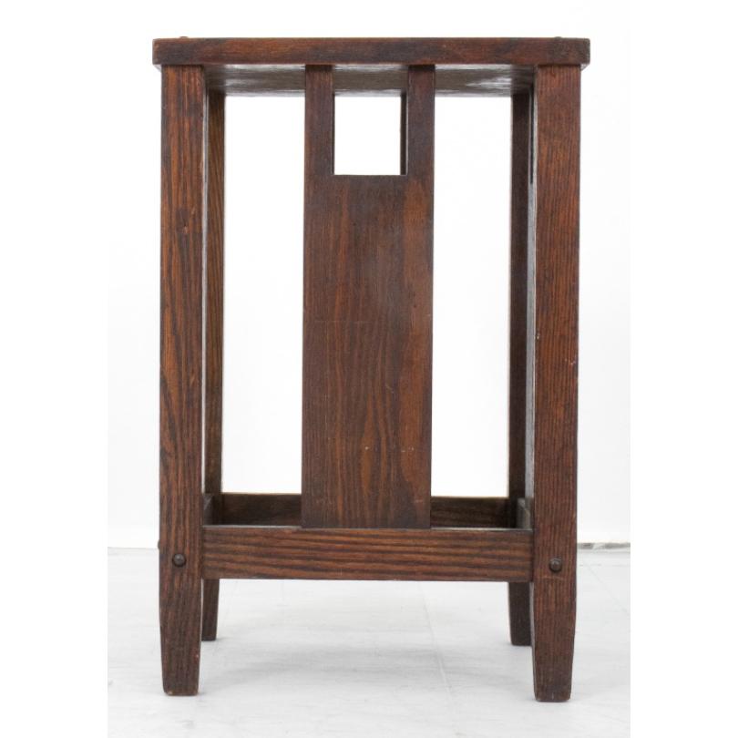 American Arts and Crafts Oak Side Table