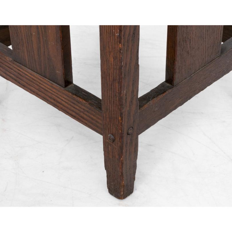 Arts and Crafts Oak Side Table 1