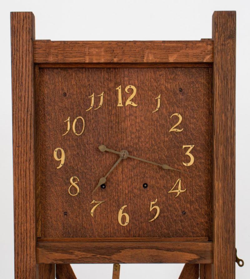 mission style grandfather clock