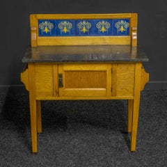 Arts & Crafts Oak Washstand
