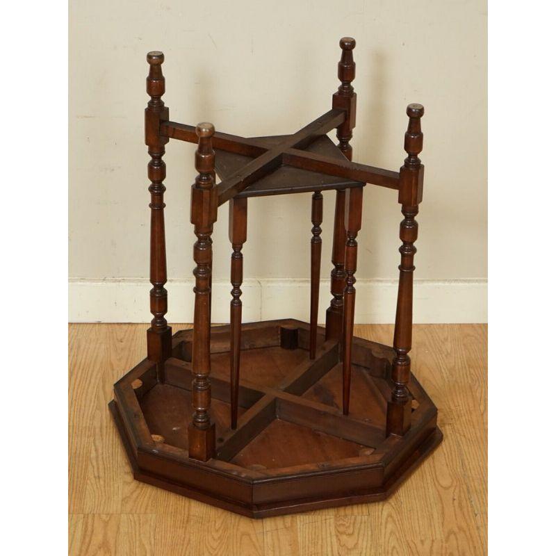 Arts and Crafts Octagonal Hardwood End Side Table 1