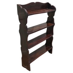 Arts and Crafts Open Front Elm Bookcase