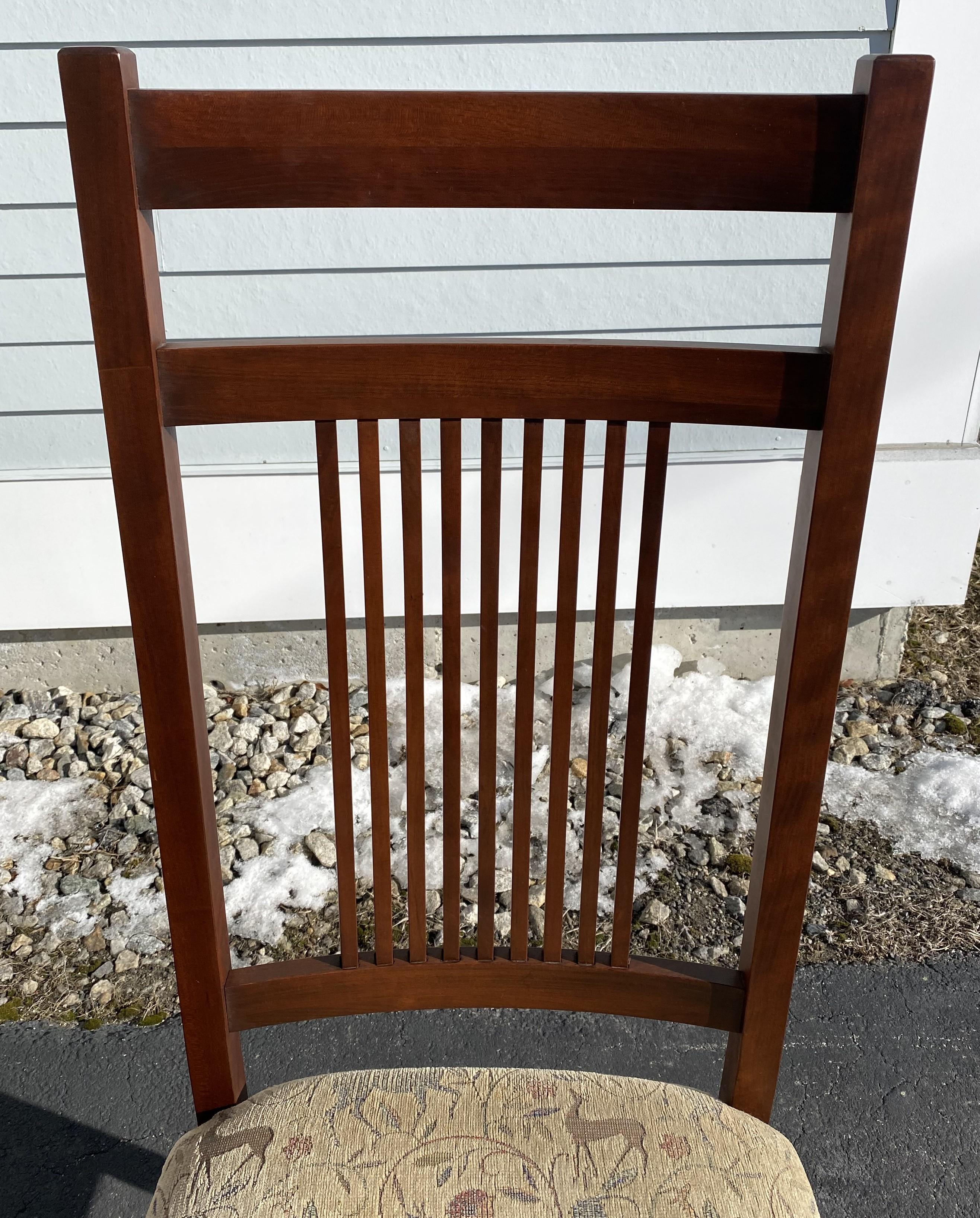 Arts and Crafts or Mission Style Cherry Dining Set, Table with Eight Chairs 6