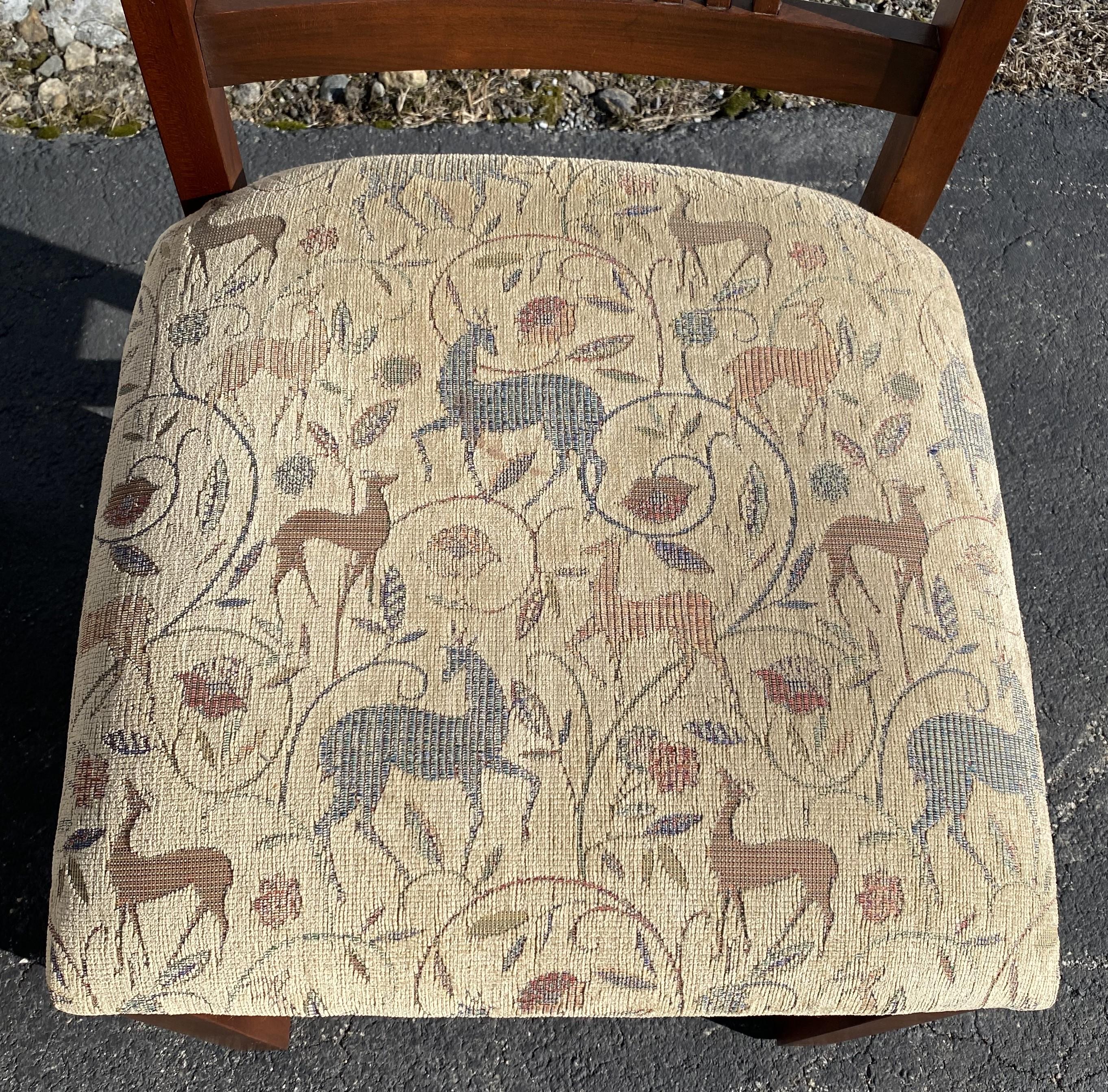 Arts and Crafts or Mission Style Cherry Dining Set, Table with Eight Chairs 7