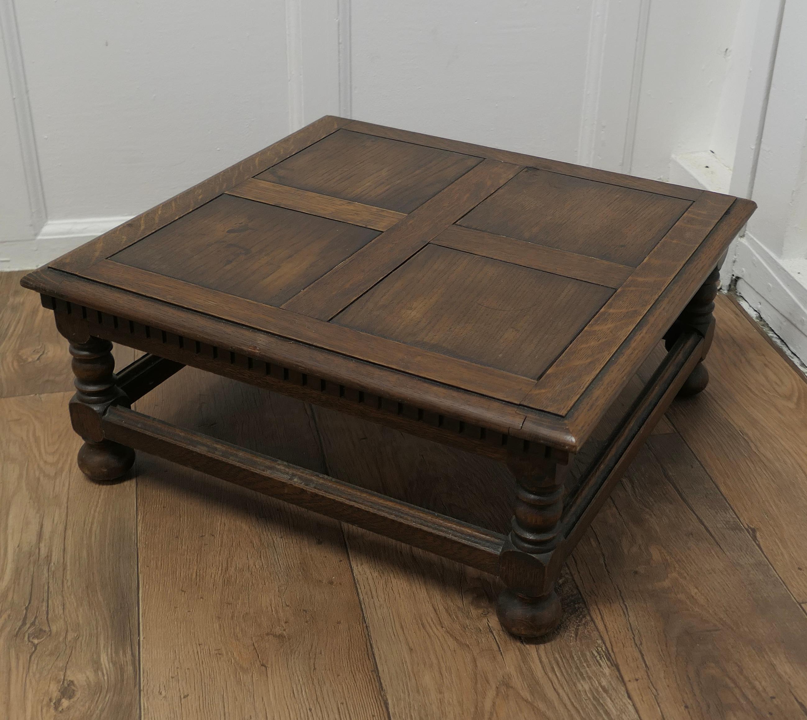 panelled coffee table