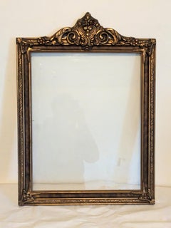 Arts and Crafts Patinaed Carved Frame