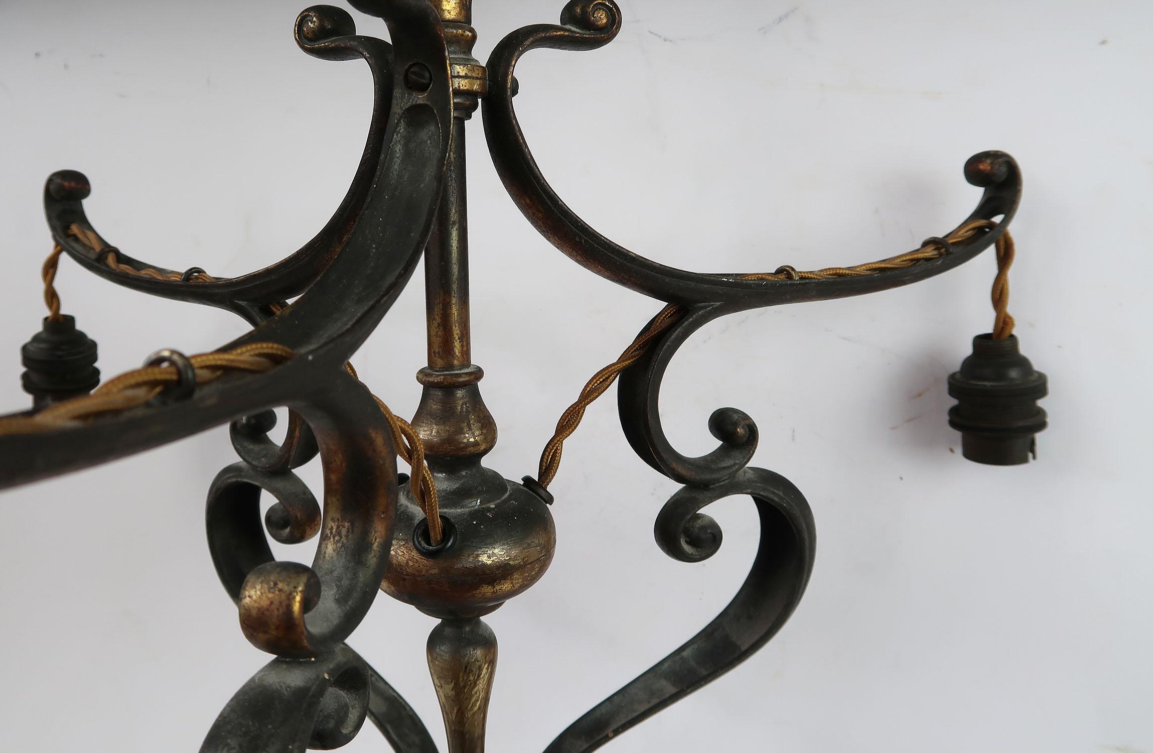 Arts & Crafts Pendant Light Fitting, English, C.1900 In Good Condition In St Annes, Lancashire