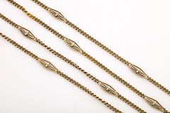 Arts & Crafts Period Long Gold Chain