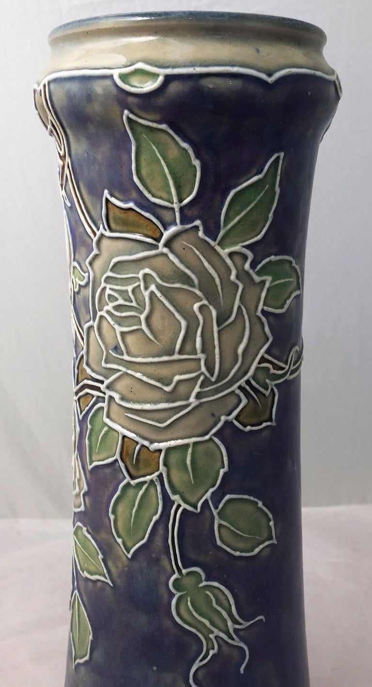 Pair of Royal Doulton Vases from the Arts and Crafts Period, 'Priced as a Pair' For Sale at 1stDibs