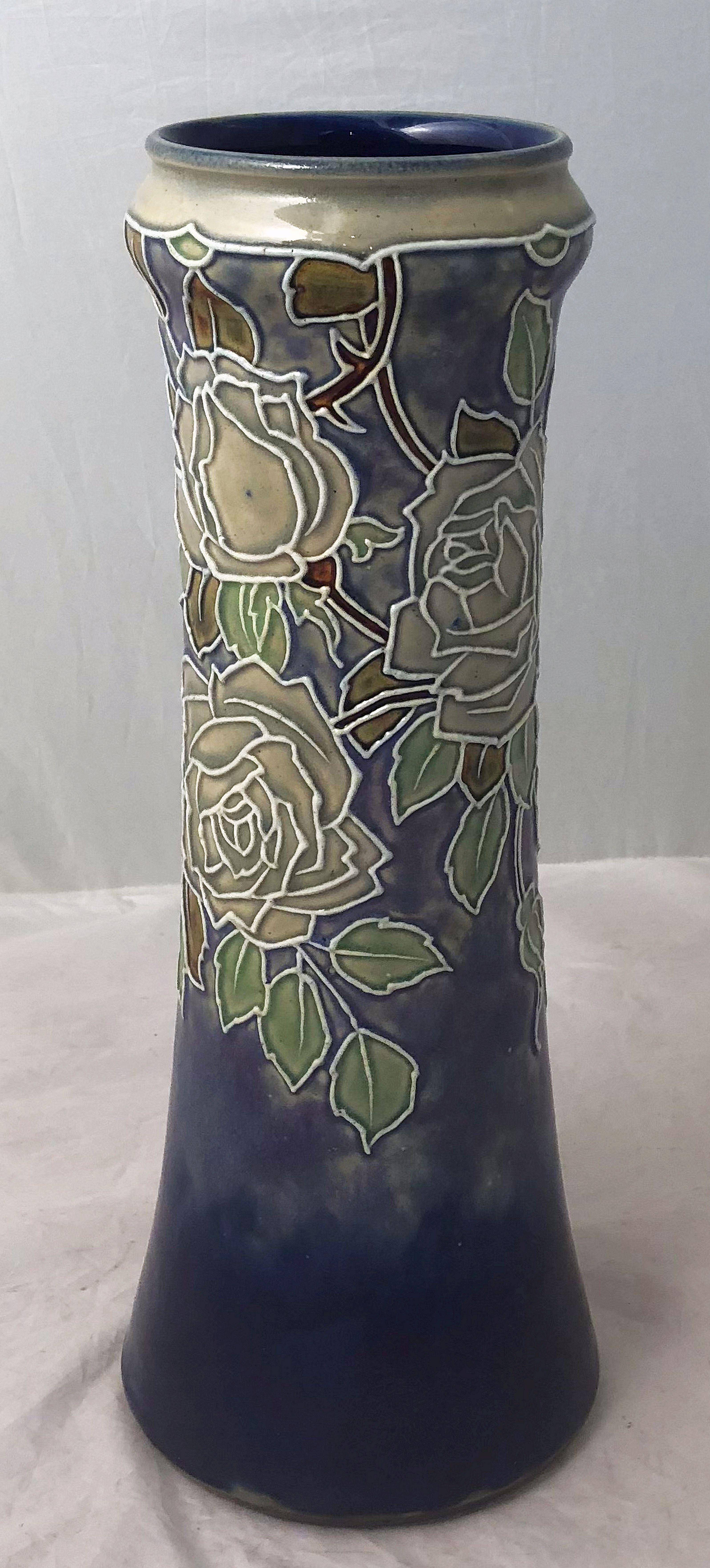Pair of Royal Doulton Vases from the Arts & Crafts Period, 'Priced as a Pair' In Good Condition For Sale In Austin, TX