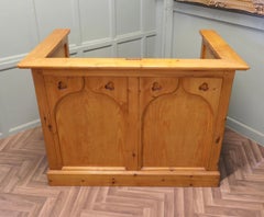 Arts and Crafts Pine Reception Desk, Restaurant Greeter  This is a fabulous piec