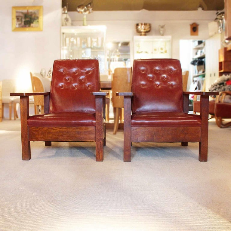 Arts and Crafts Reclining Armchairs at 1stDibs