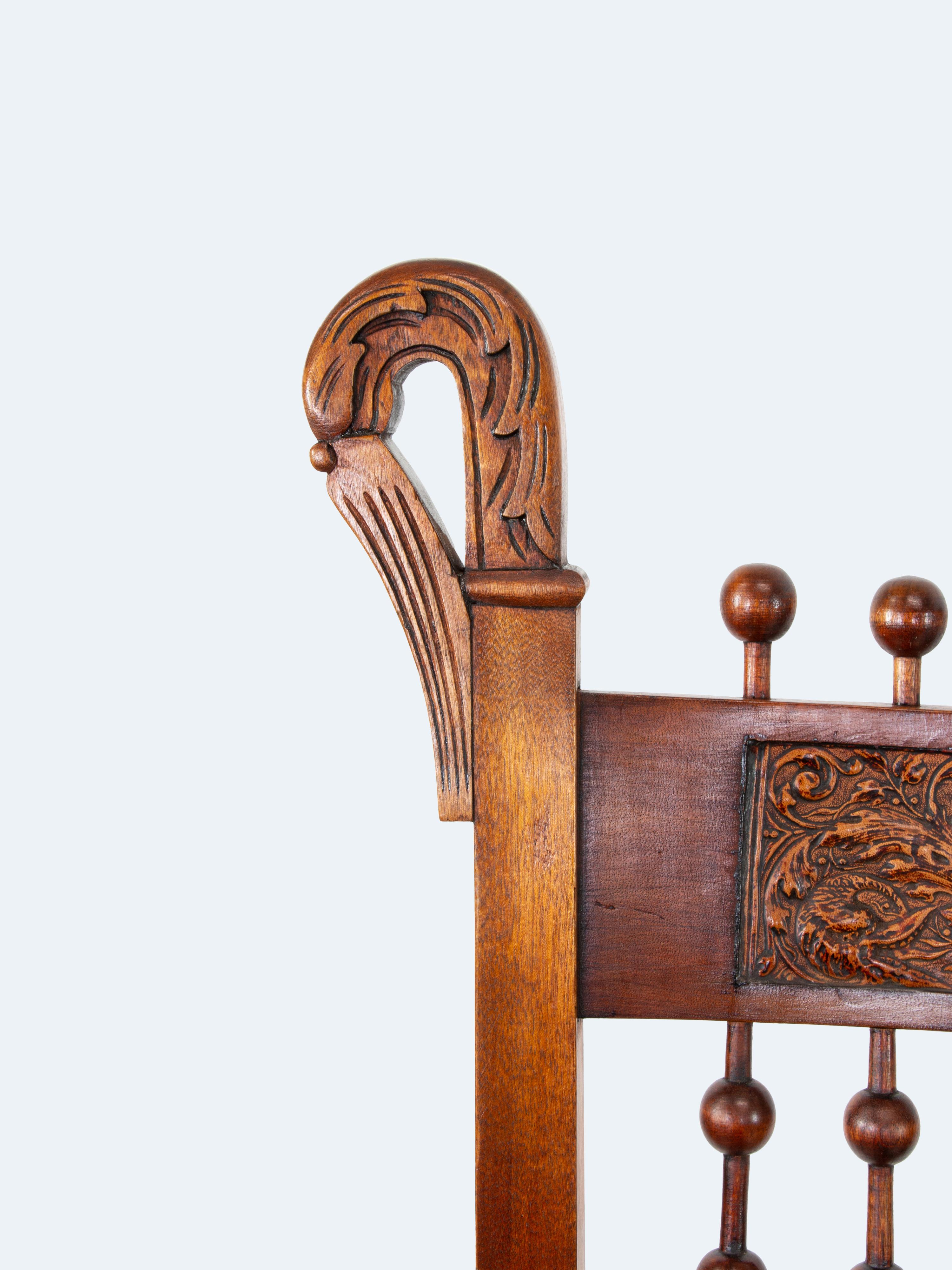 Arts and Crafts Rocking Chair, Late 19th Century For Sale 1