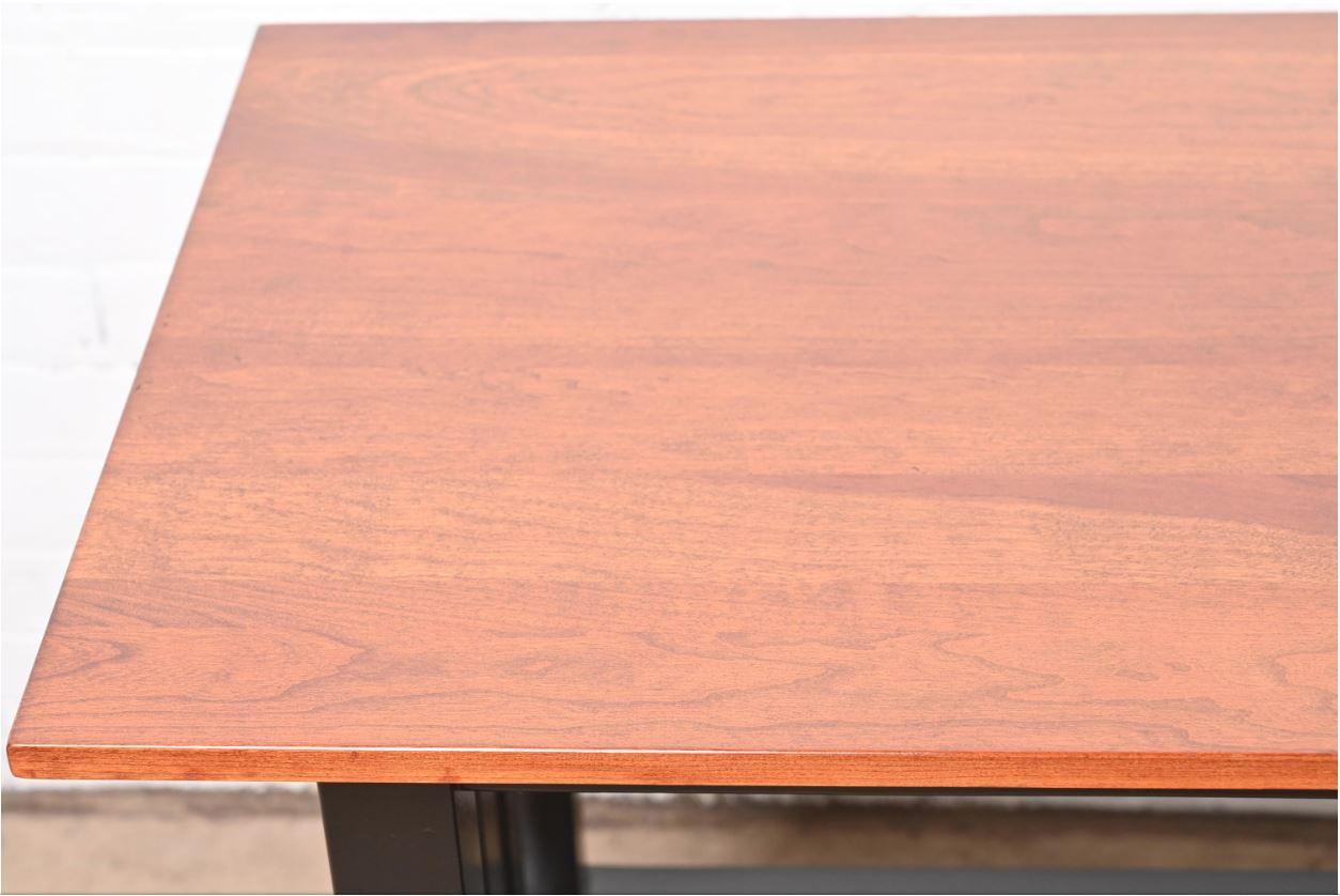 Arts and Crafts Shaker Cherry Wood and Ebonized Console Table 3