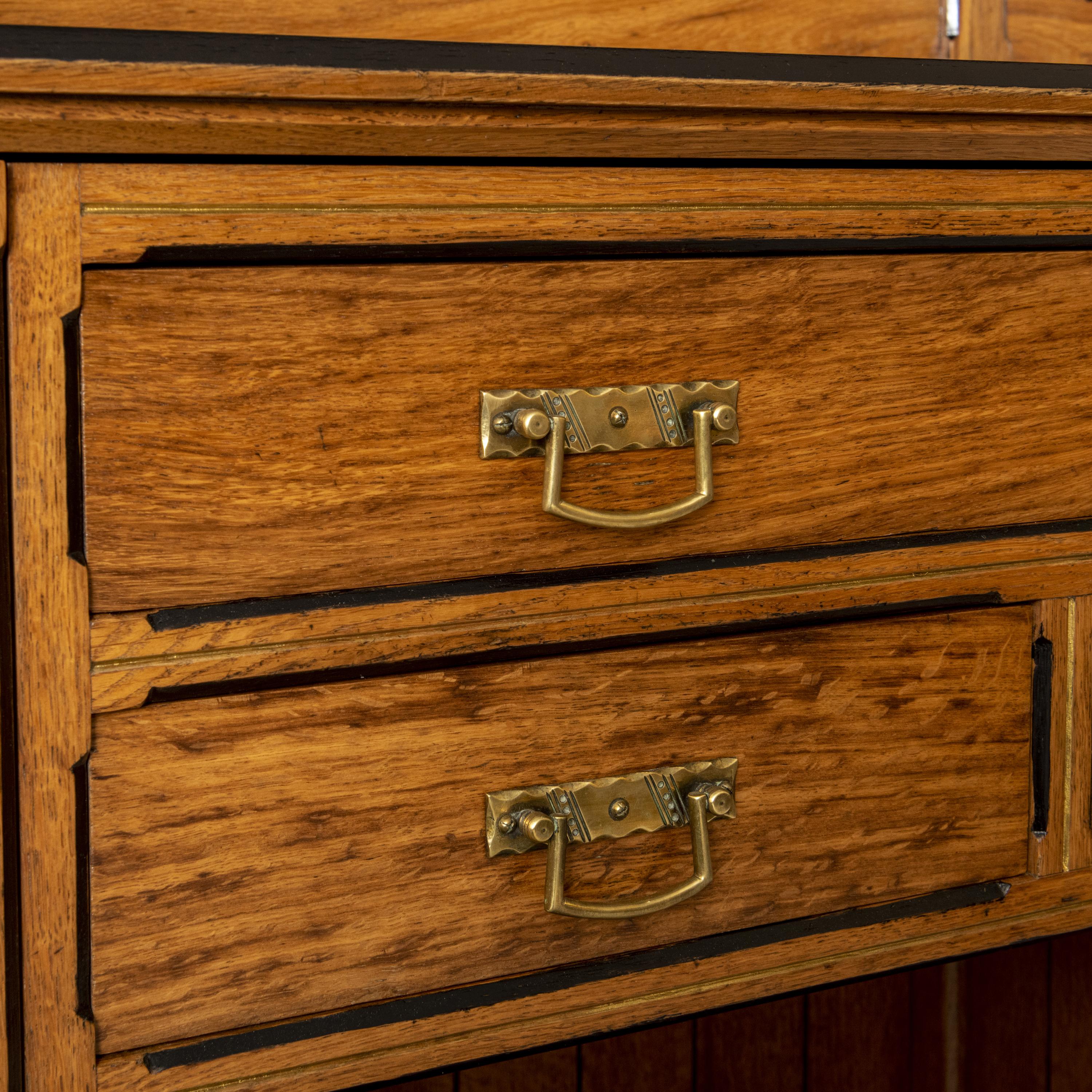 Arts and Crafts Sideboard with Decorative Inlay, England circa 1870 3