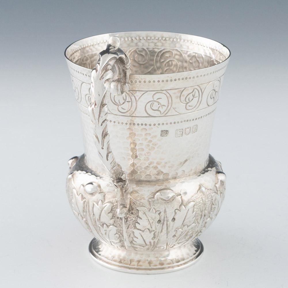Inizio XX secolo Coppa da battesimo in argento Arts and Crafts Londra 1900 in vendita
