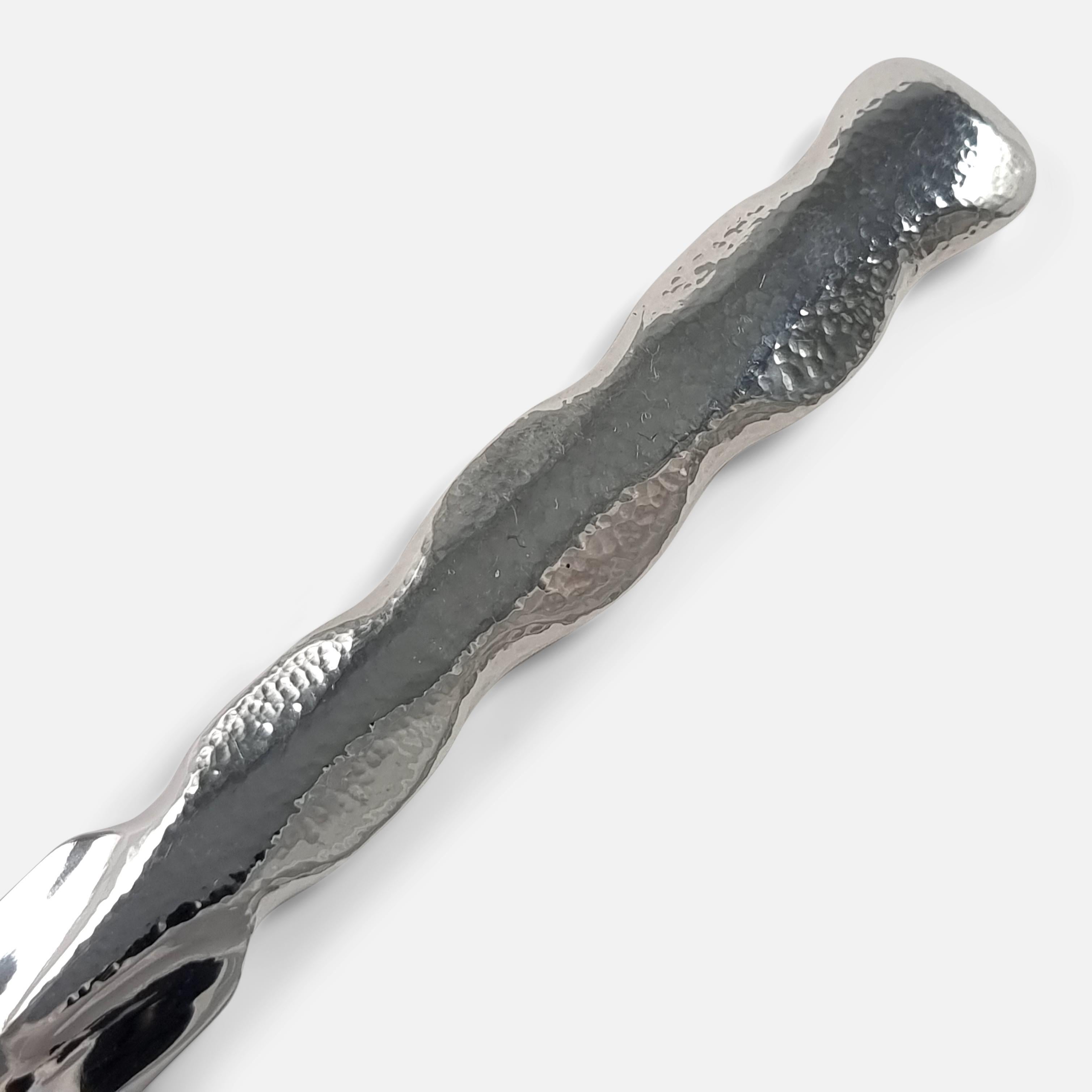 Arts & Crafts Silver Paper Knife, Omar Ramsden, 1938 In Good Condition For Sale In Glasgow, GB