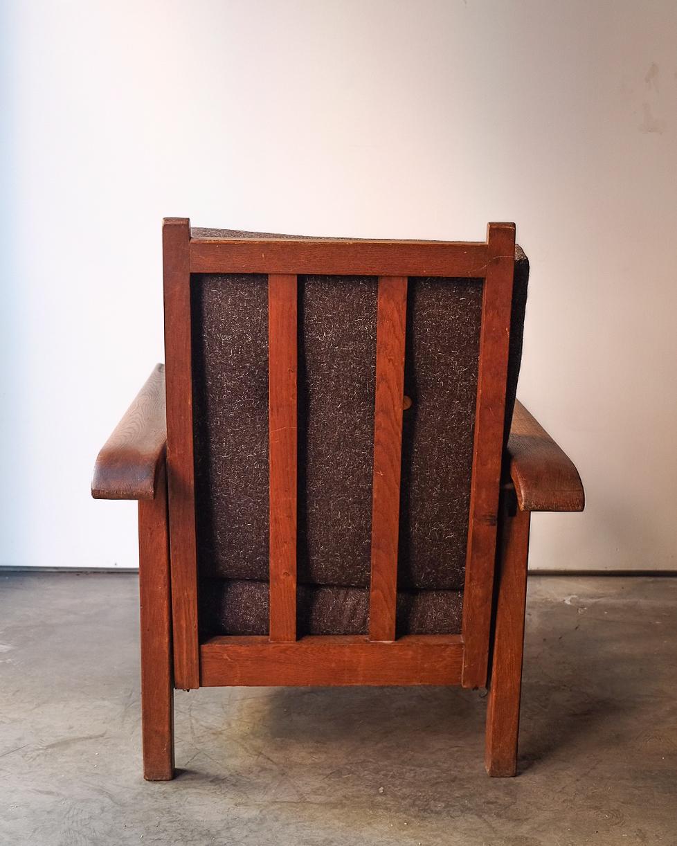 Fauteuil à lattes Arts and Crafts Bon état - En vente à New York, US
