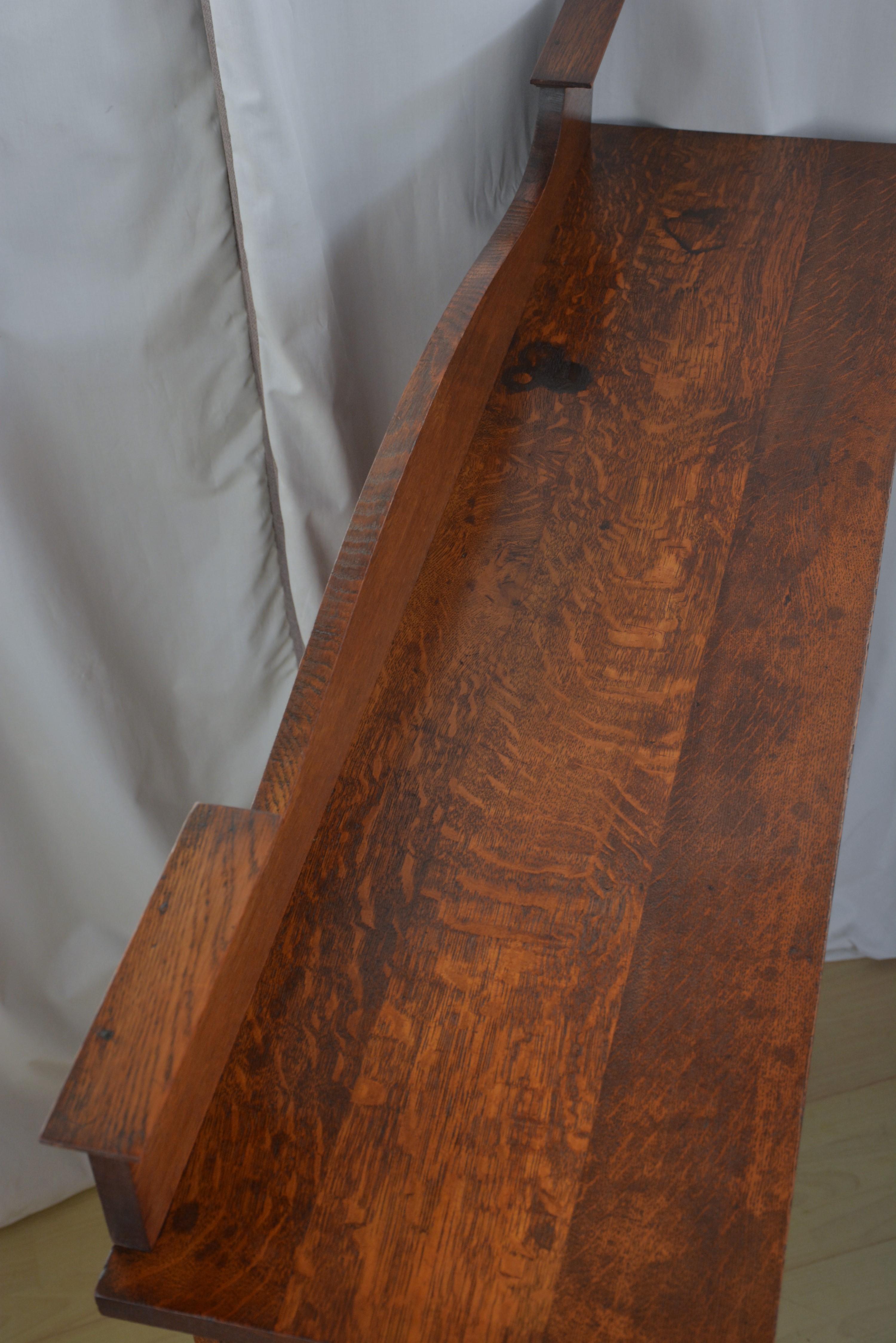 Arts and Crafts Librería abierta de roble macizo c1900 Roble en venta