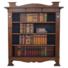 Arts and Crafts Solid Oak Open Bookcase c1900
