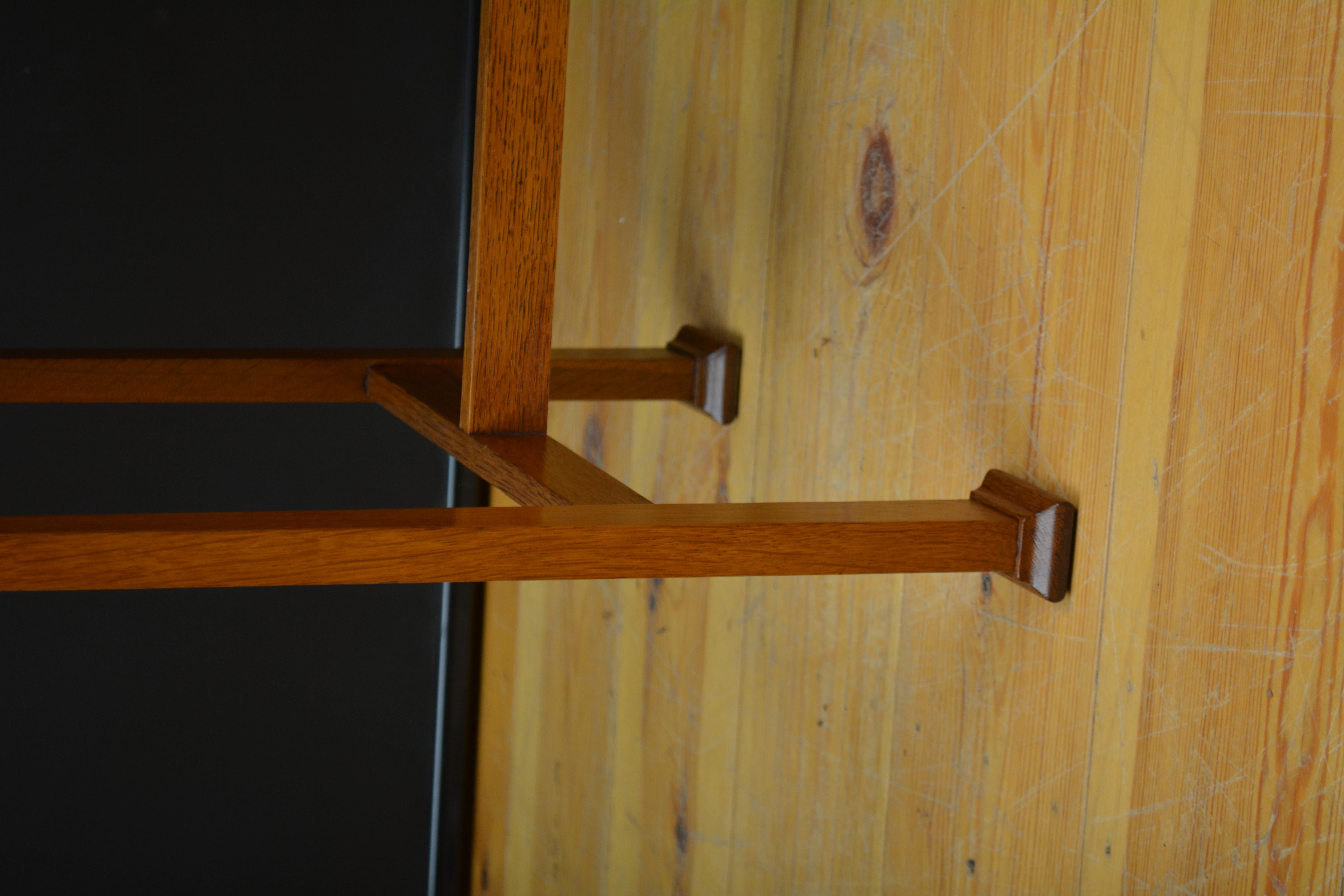Arts and Crafts Solid Oak Side Table / Writing Table c1900s For Sale 10
