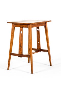 Arts and Crafts Square Oak Side Table