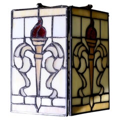 Arts and Crafts Stained Glass Lamp Shade