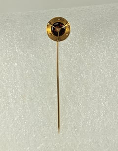 Arts and Crafts Steampunk Garnet Stickpin