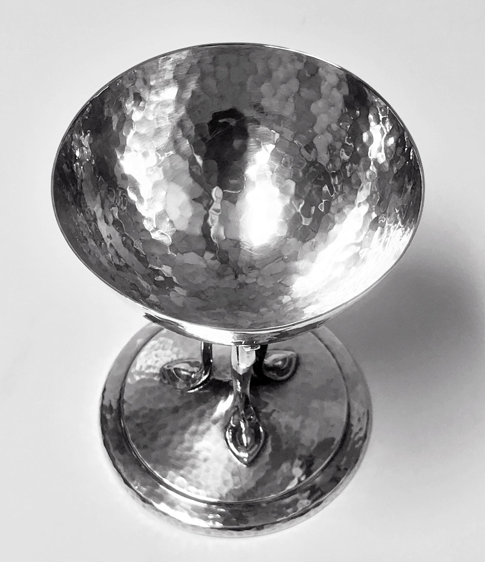 Art Nouveau Arts & Crafts Sterling Silver Bowl 1909 John Round