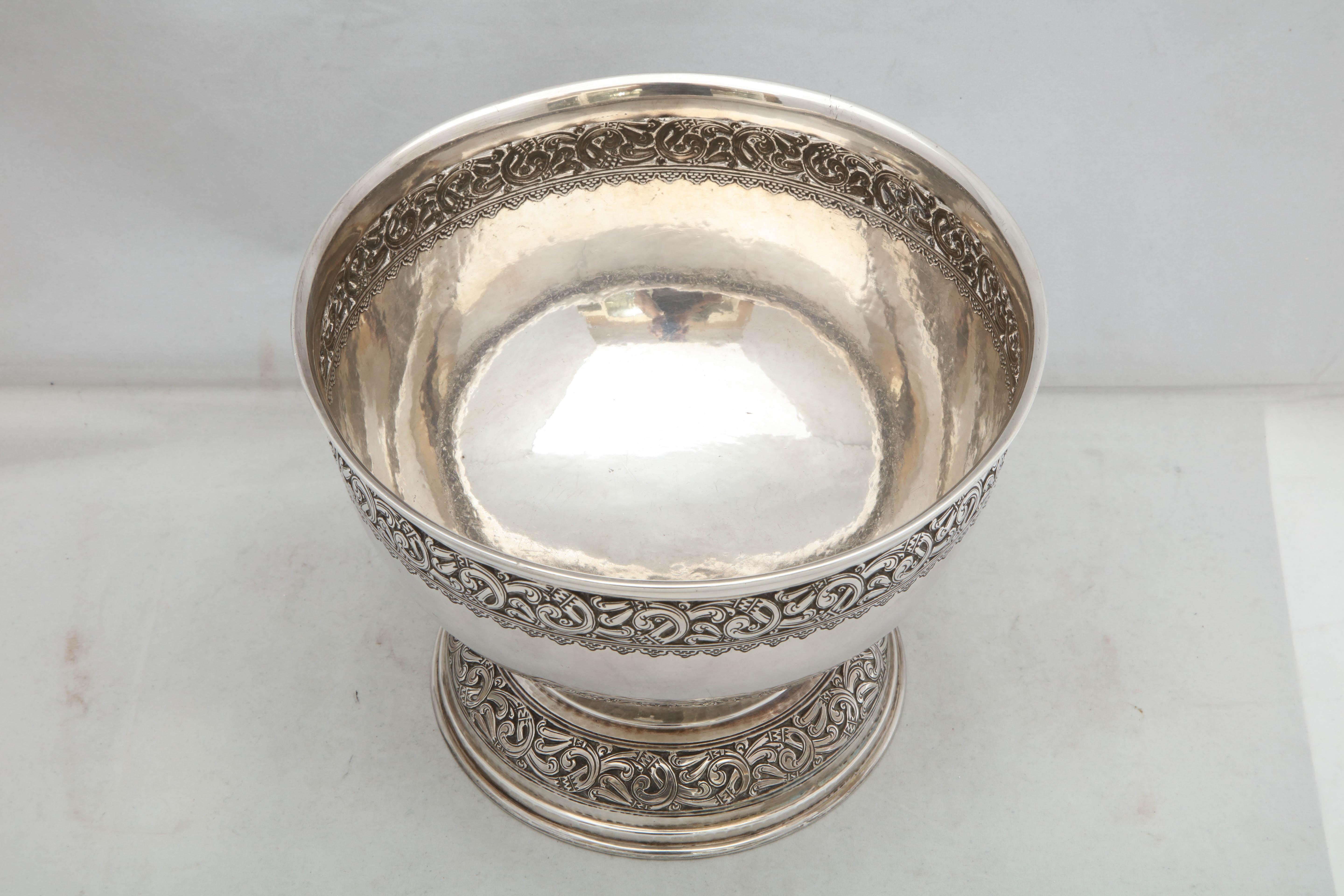 Arts and Crafts Sterling Silver Celtic Style Centerpiece Bowl by Liberty and Co. For Sale 7
