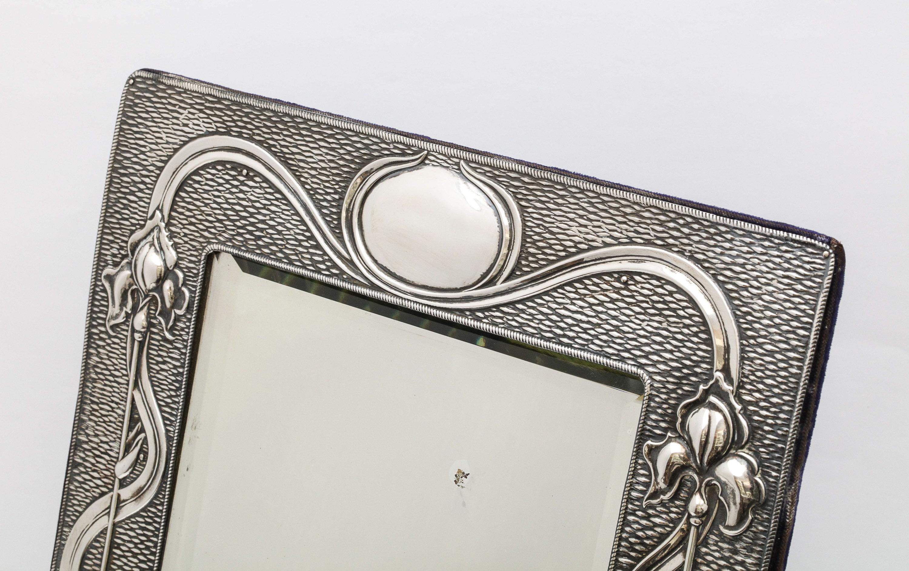 Arts & Crafts Sterling Silver-Mounted Table Mirror, by A. & J. Zimmerman 5