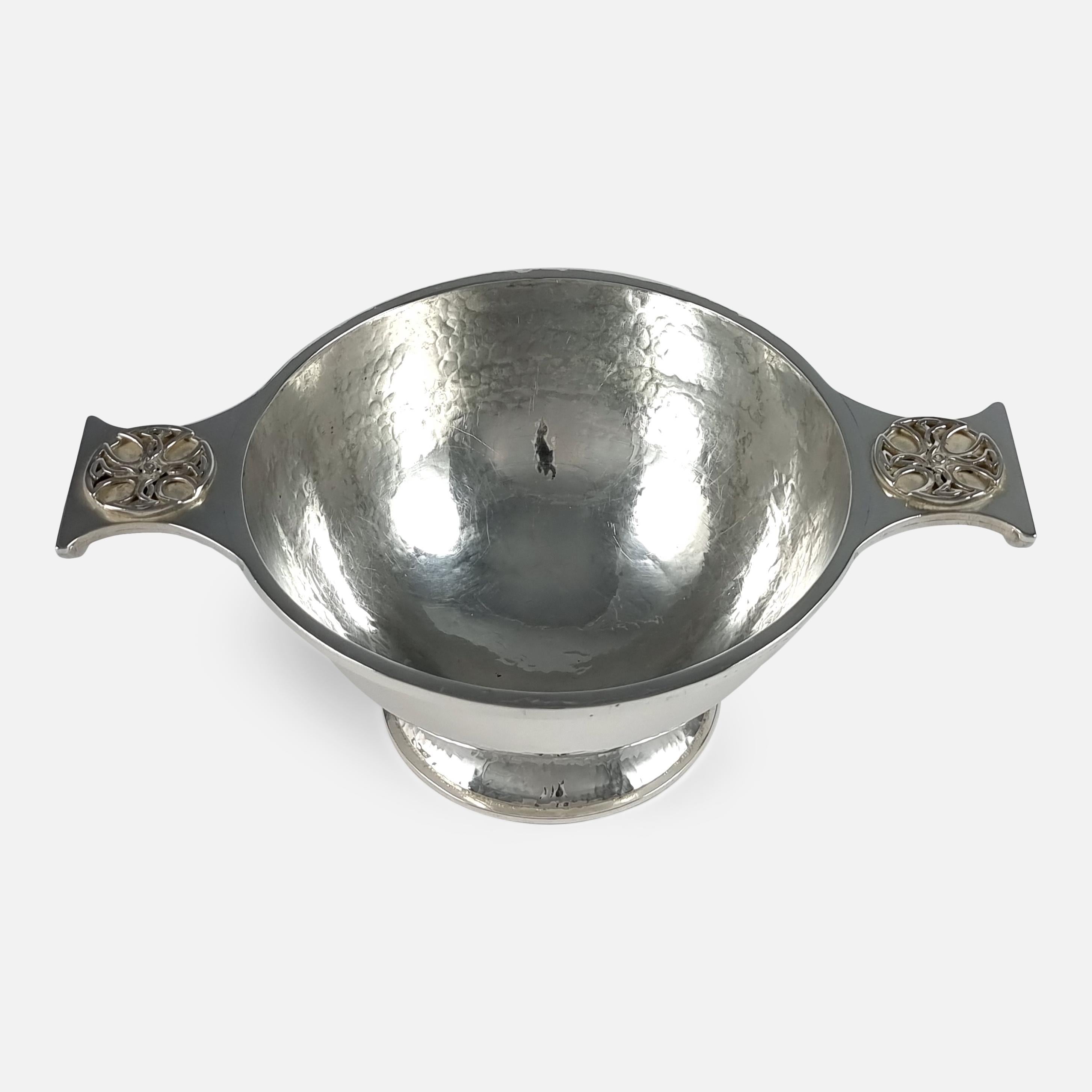 Arts and Crafts Sterling Silver Quaich, Sibyl Dunlop, 1933 3