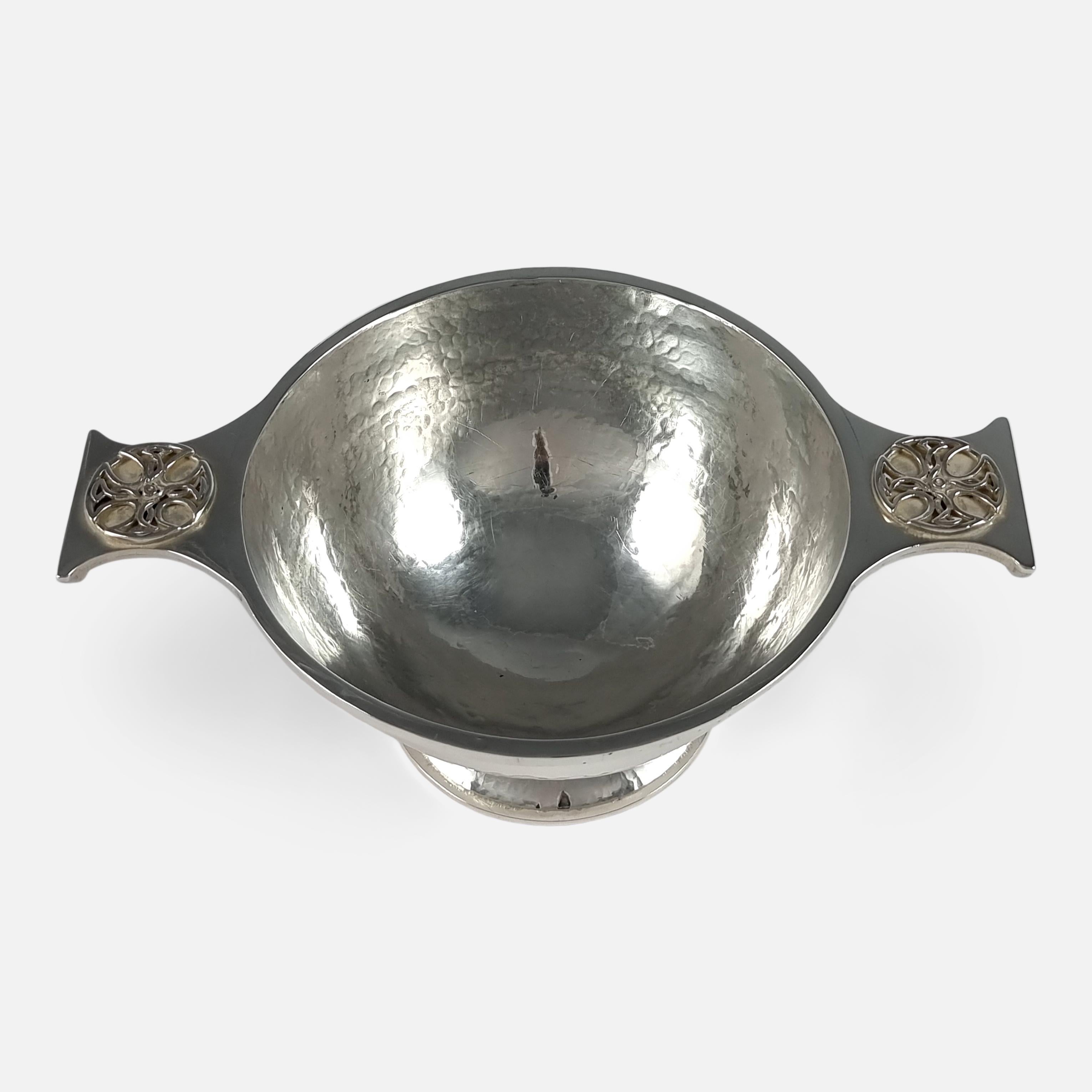 Arts and Crafts Sterling Silver Quaich, Sibyl Dunlop, 1933 4