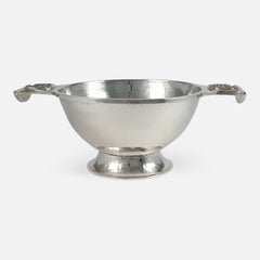 Arts and Crafts Sterling Silver Quaich, Sibyl Dunlop, 1933