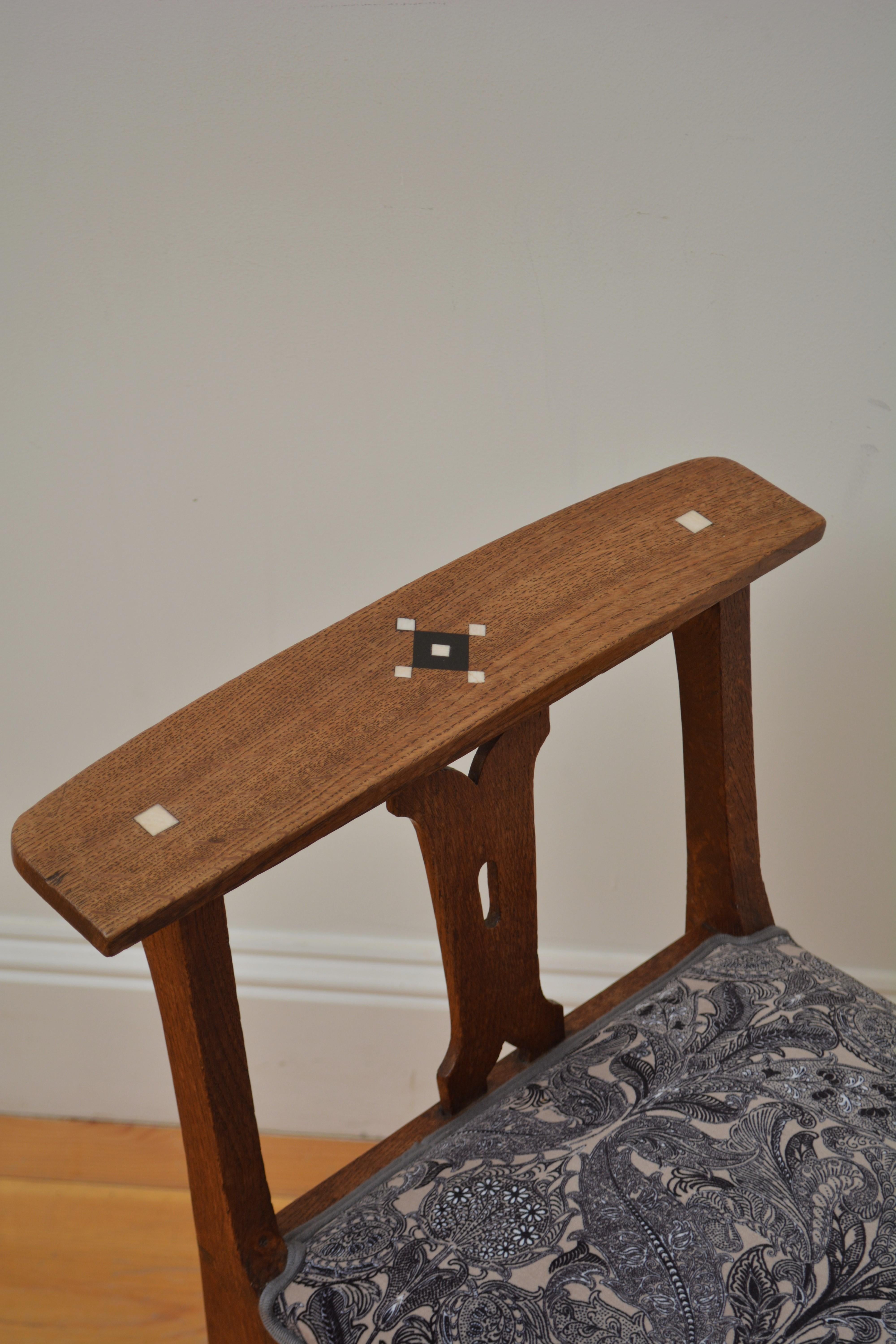 Taburete Arts and Crafts de Roble en venta 6