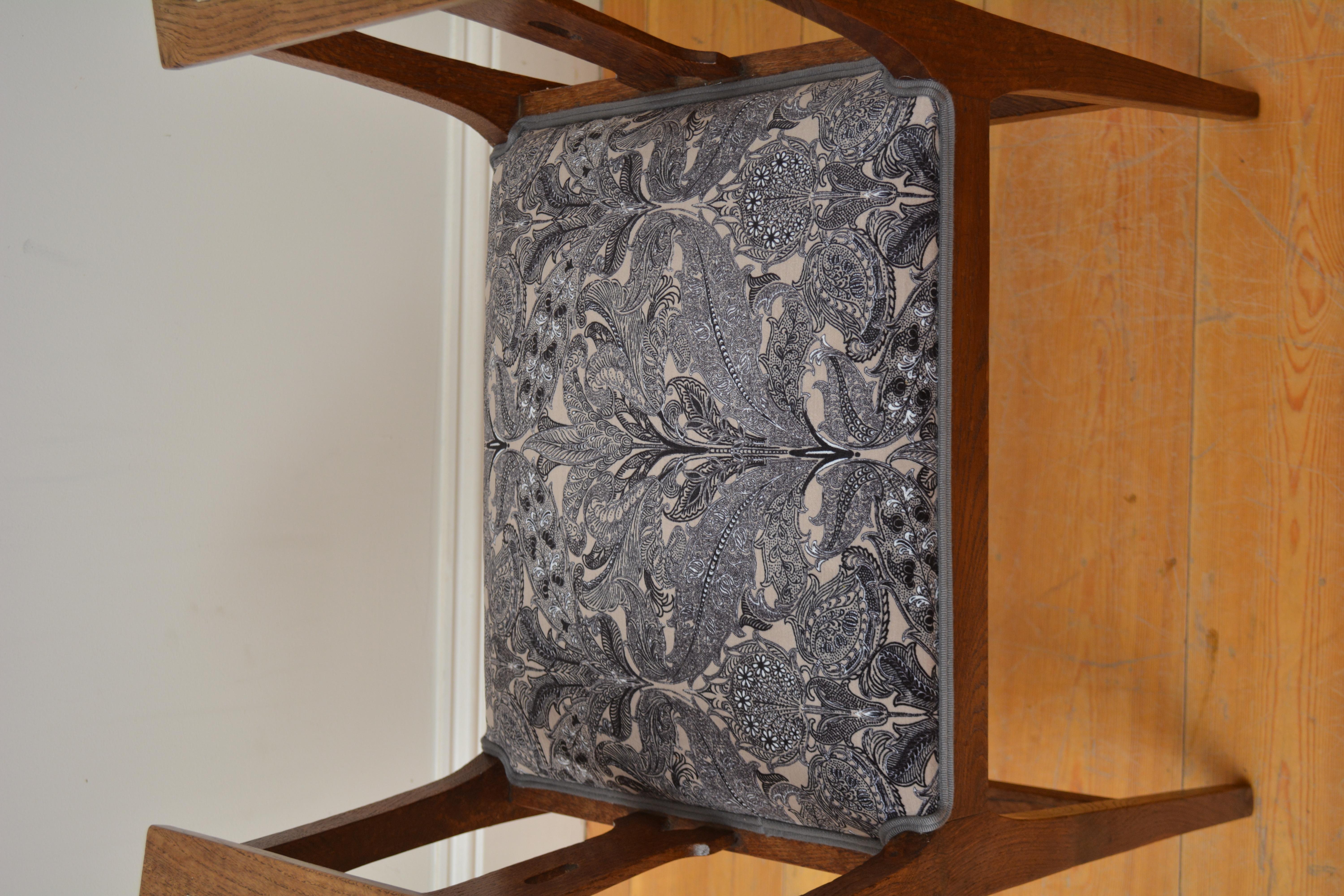 Taburete Arts and Crafts de Roble en venta 8
