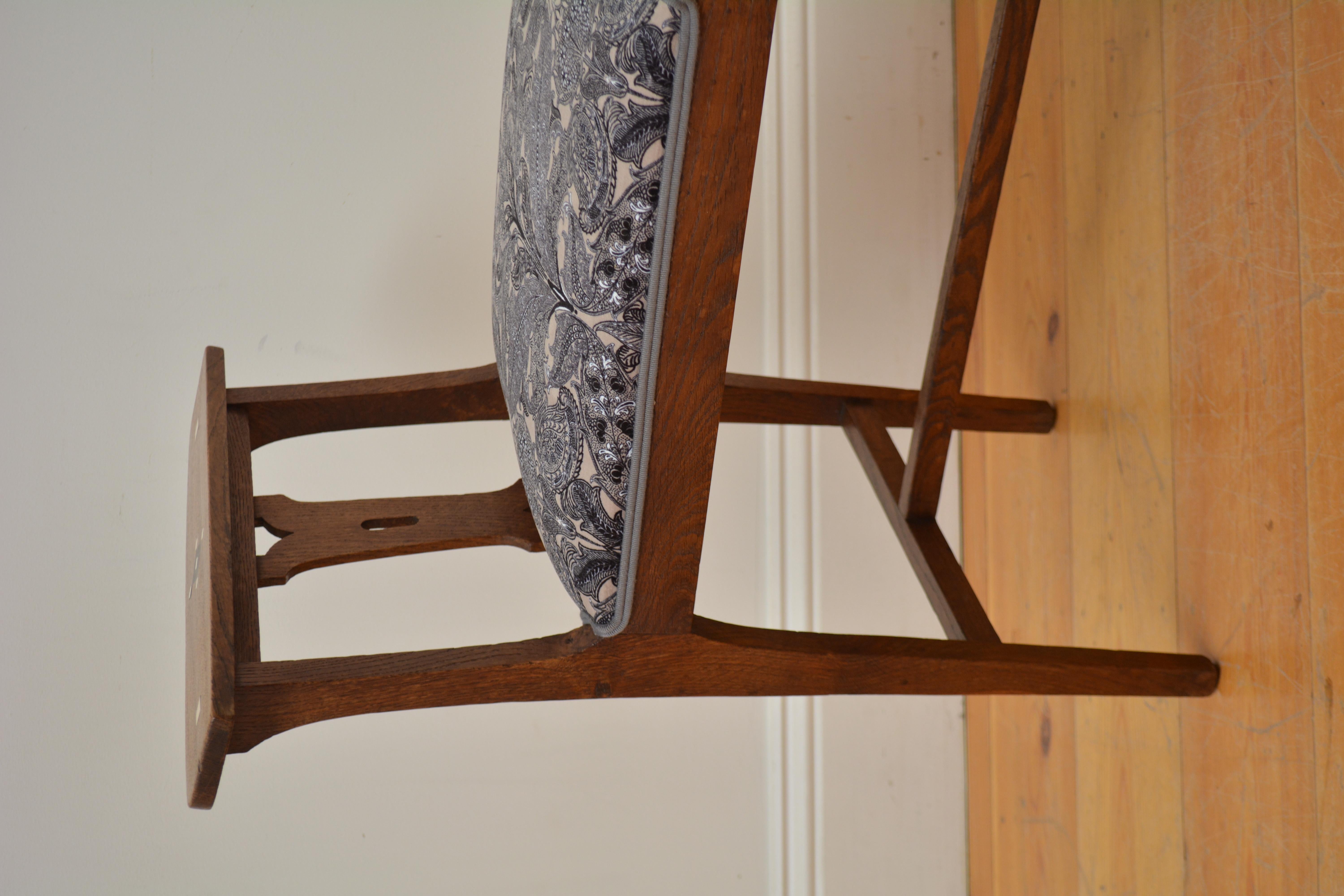 Taburete Arts and Crafts de Roble en venta 9