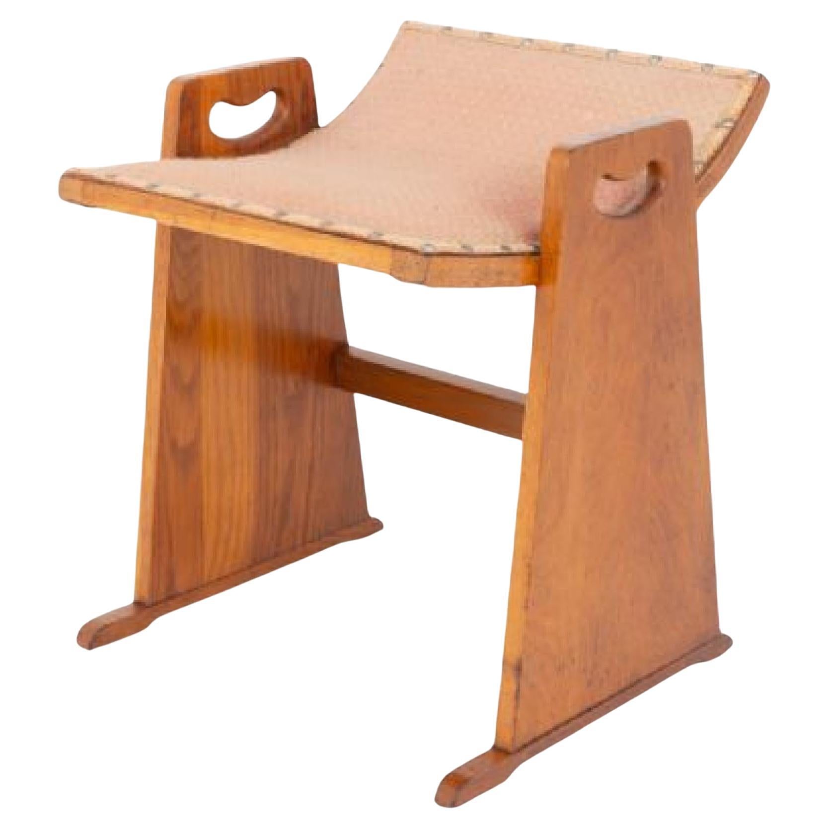 Arts And Crafts Stool Oak Piano For Sale