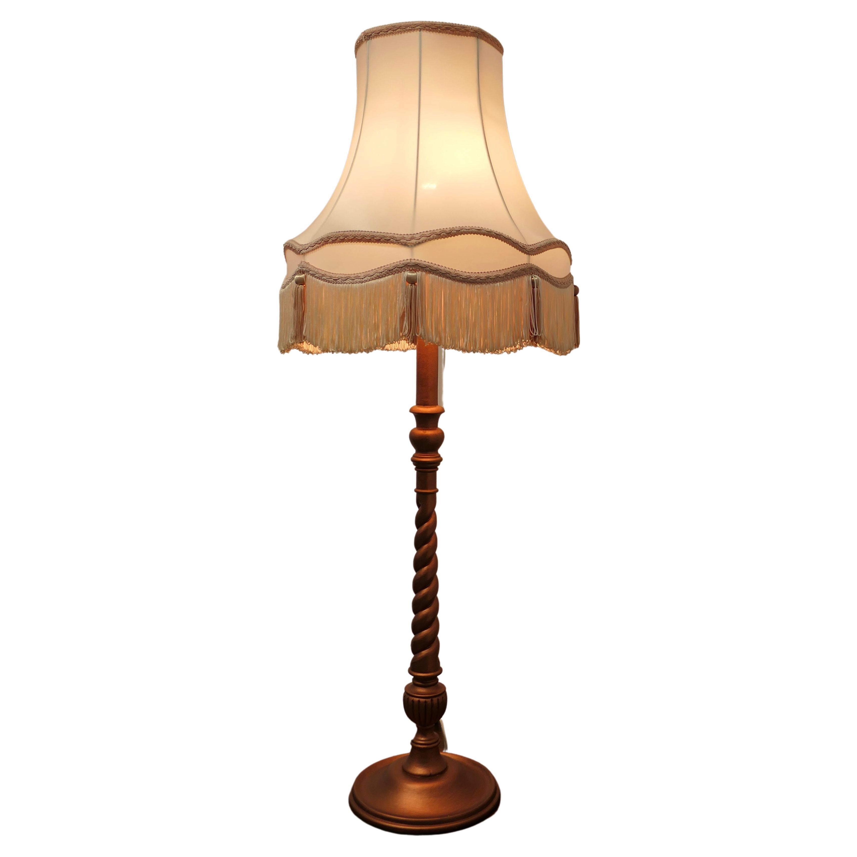 Arts and Crafts Style Half Standard Lamp This Is a Very Attractive Piece