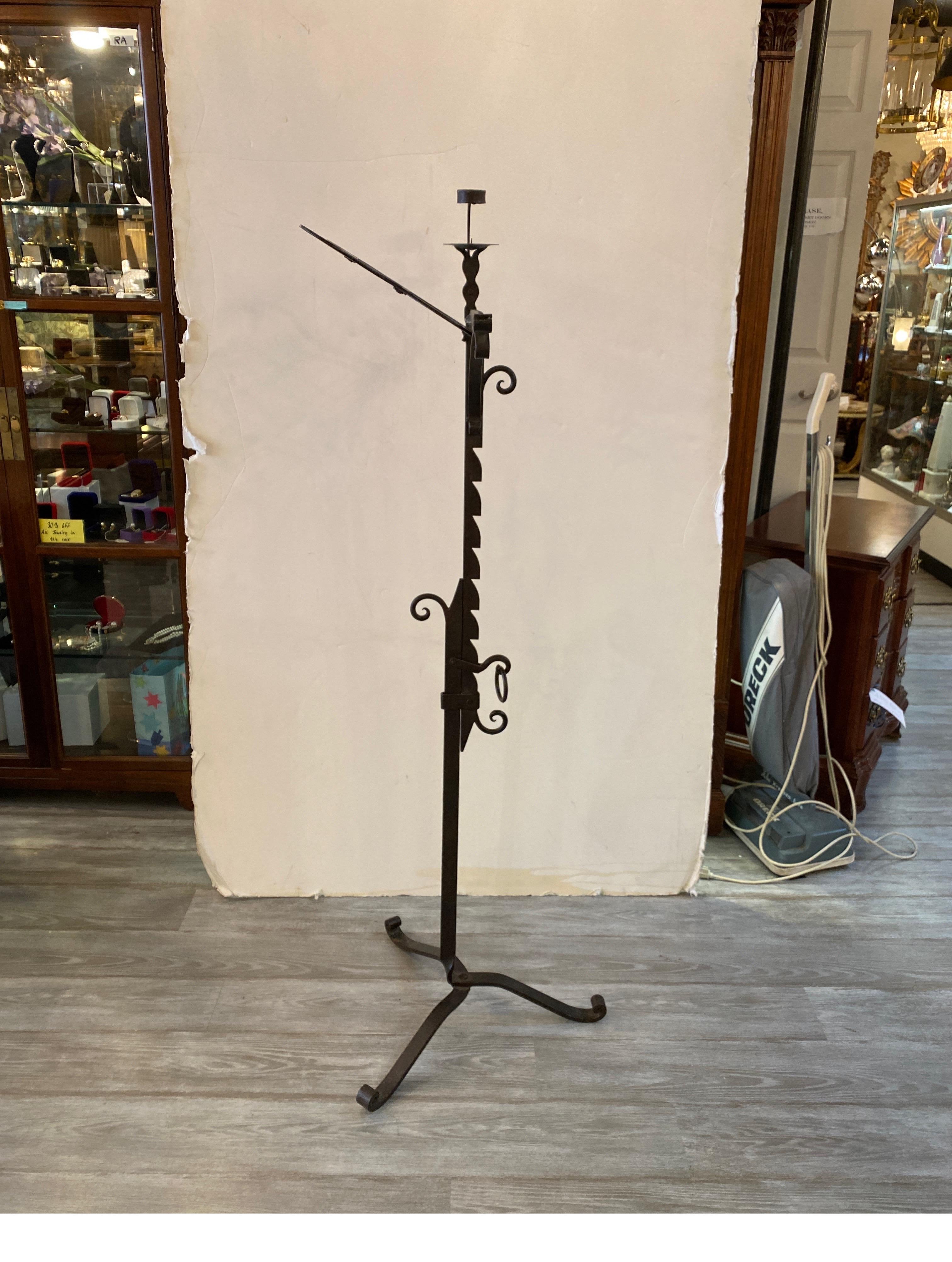 Arts and Crafts Style Hand Forged Wrought Iron Lectern Music Stand  For Sale 6