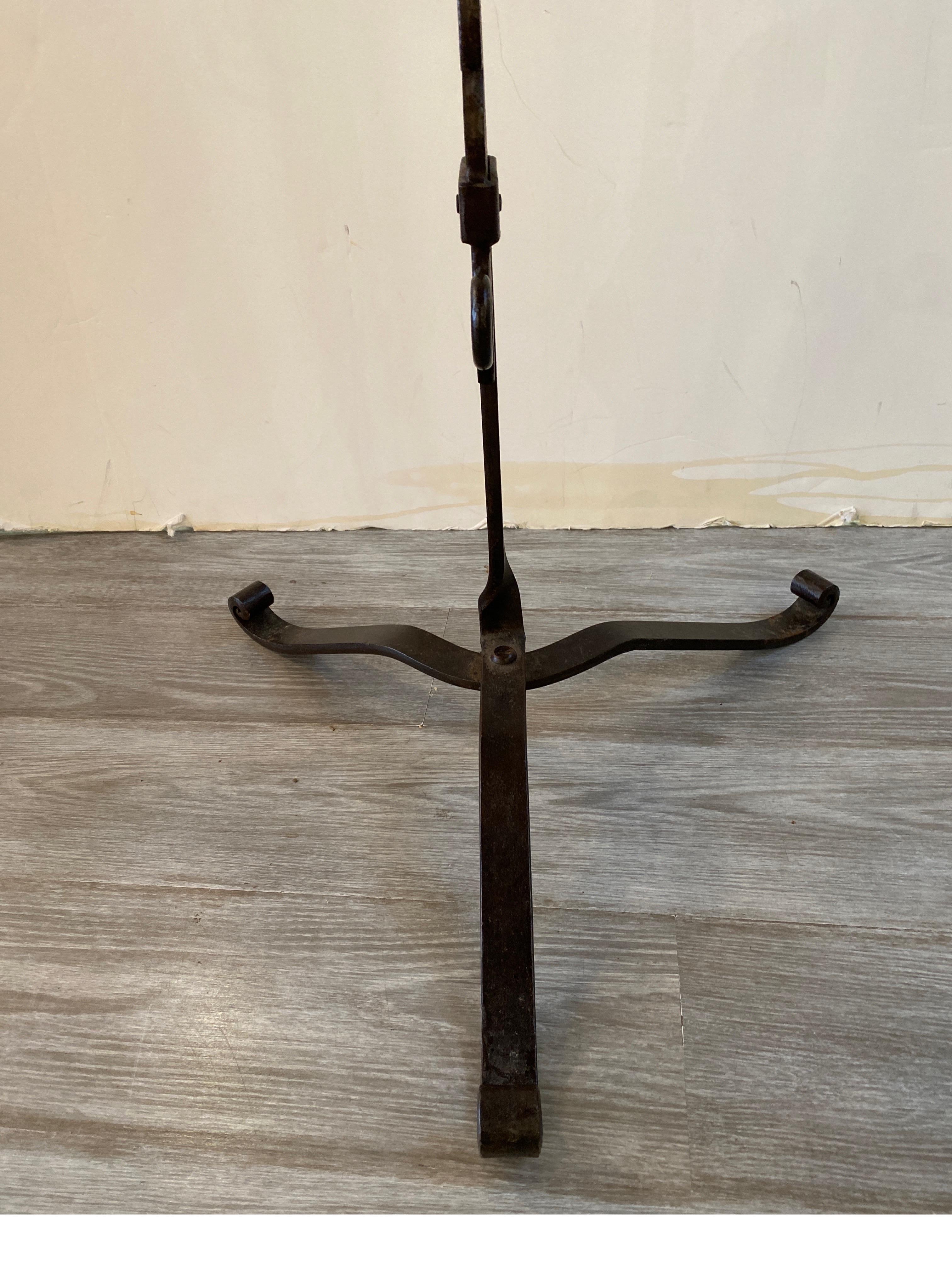 Arts and Crafts Style Hand Forged Wrought Iron Lectern Music Stand  For Sale 1