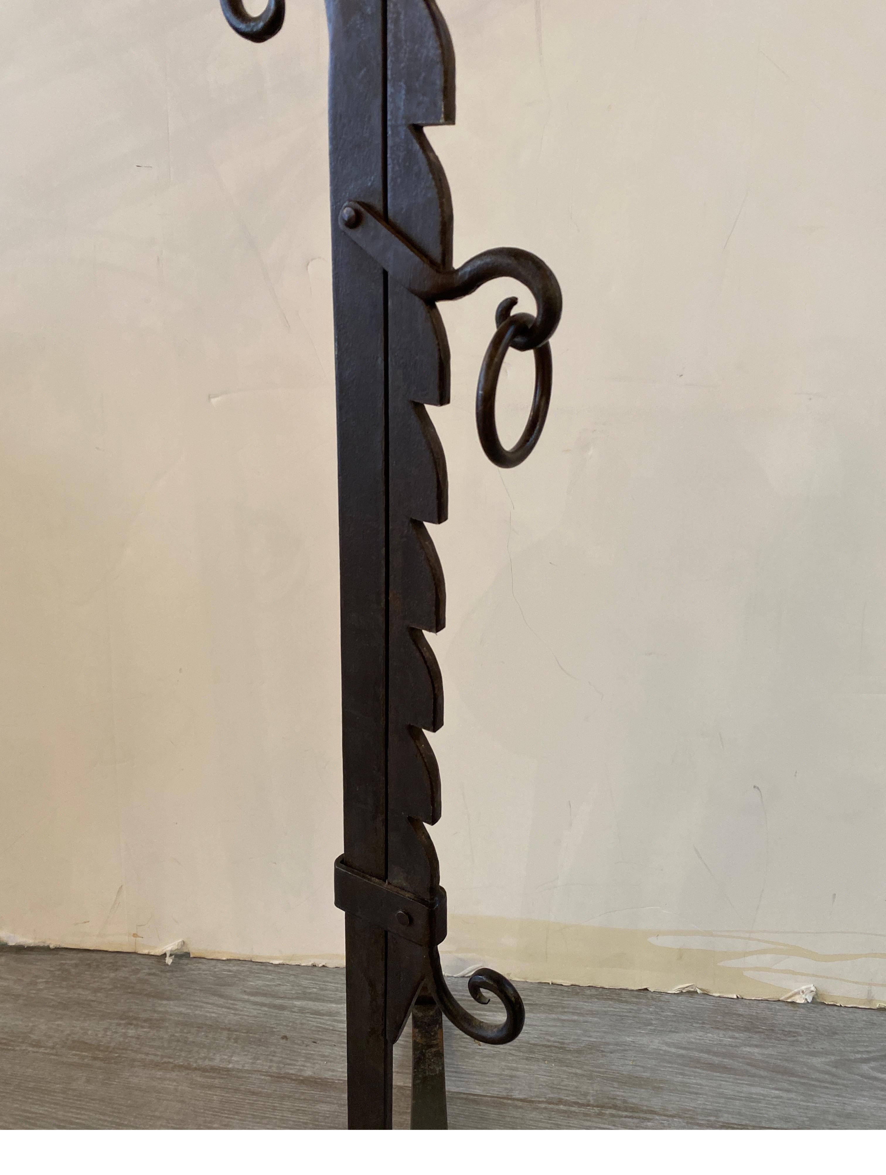 Arts and Crafts Style Hand Forged Wrought Iron Lectern Music Stand  For Sale 2