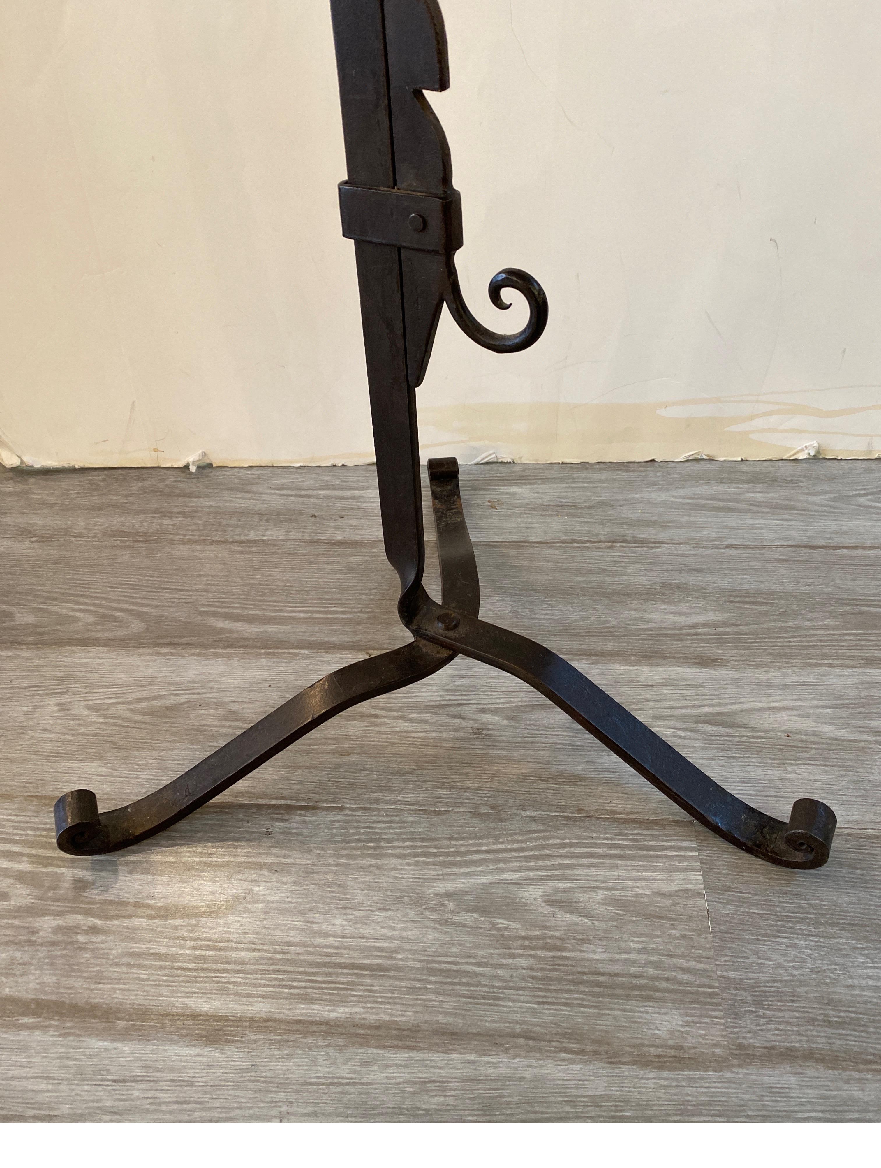 Arts and Crafts Style Hand Forged Wrought Iron Lectern Music Stand  For Sale 3