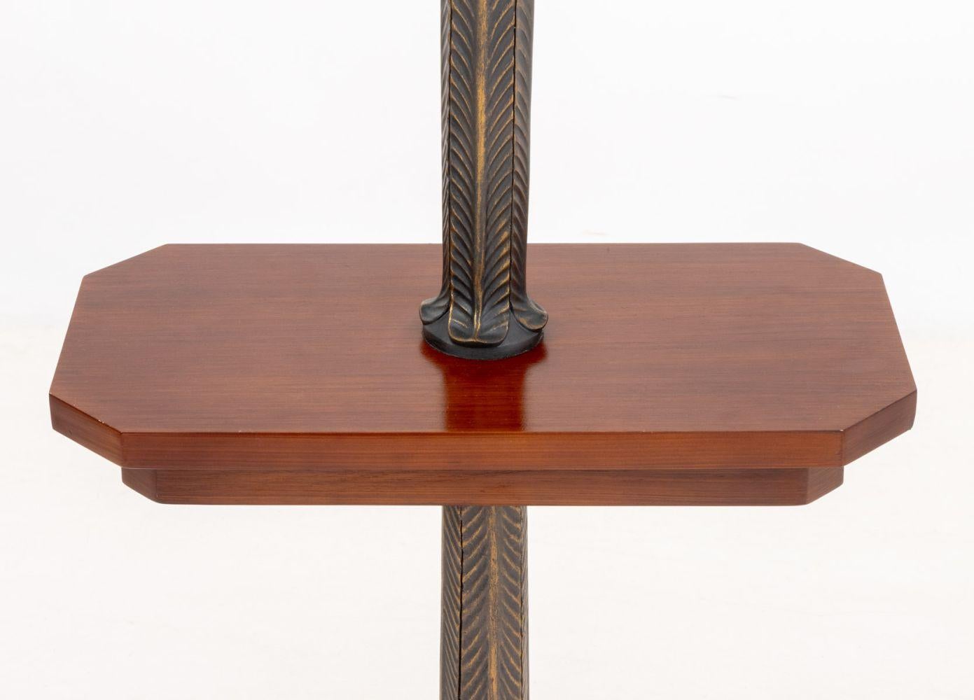 Lámpara de pie de caoba estilo Arts and Crafts en Bueno estado para la venta en Astoria, NY