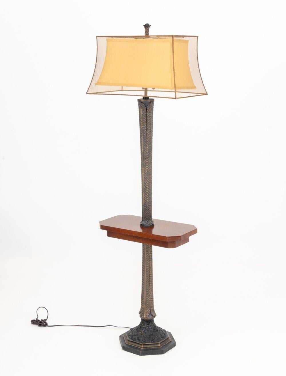 Lámpara de pie de caoba estilo Arts and Crafts Caoba en venta